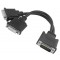 POWERTECH αντάπτορας DMS-59 σε 2x DVI CAB-DMS59DVI, 0.25m, μαύρος
