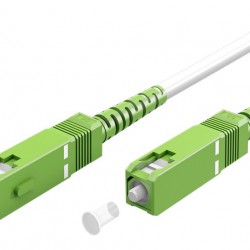 GOOBAY καλώδιο οπτικής ίνας SC-APC 59594, Singlemode OS2, 1m, λευκό