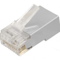 POWERTECH βύσμα RJ45 Cat 6a CAB-N322, μεταλλικό, 8p8cs, 100τμχ