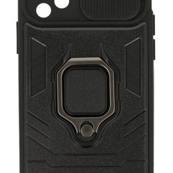 POWERTECH Θήκη Ring Lens MOB-1751 για Samsung A73 5G, μαύρη