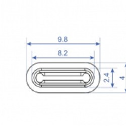 DELOCK κάλυμμα προστασίας για θύρα USB-C 64013 με λαβή, μαύρο, 10τμχ