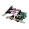 POWERTECH κάρτα επέκτασης PCIe σε 4x RS232 ST310, CH384L
