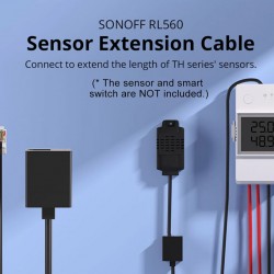SONOFF καλώδιο προέκτασης RL560 για αισθητήρες, RJ11, 5m, μαύρο