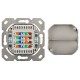 GOOBAY επιτοίχια πρίζα CAT 6 68244, 2x RJ45, 80x80mm, λευκή