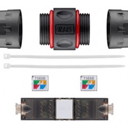 GOOBAY σύνδεσμος καλωδίων CAT 6 44415, UTP, αδιάβροχος, toolfree