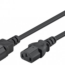 GOOBAY καλώδιο προέκτασης τροφοδοσίας 50081, 0.75mm², 2m, μαύρο