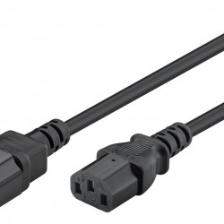 GOOBAY καλώδιο προέκτασης τροφοδοσίας 95125, 0.75mm², 1m, μαύρο