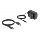DELOCK docking station για 2.5" ή 3.5" SATA HDD/SSD 64183, 2 θέσεων, με card reader, 5Gbps, clone function, μαύρο