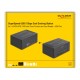 DELOCK docking station για 2.5" ή 3.5" SATA HDD/SSD 64183, 2 θέσεων, με card reader, 5Gbps, clone function, μαύρο
