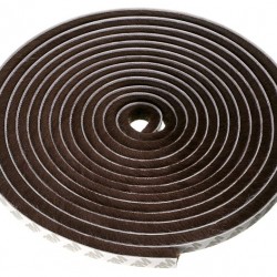 HOME USE Αυτοκόλλητη μονωτική ταινία HUH-0086 για παράθυρα, 7x6mm, 5m, καφέ