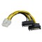 POWERTECH καλώδιο EPS 8pin σε 2x SATA 15pin CAB-W039, 15cm