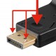 GOOBAY καλώδιο DisplayPort σε VGA 60606, 1080p, 0.15m, μαύρο
