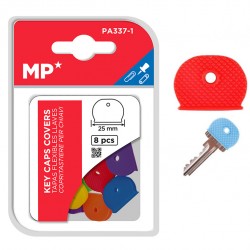 MP πλαστικά καλύμματα κλειδιών PA337-1, 25mm, 8τμχ, διάφορα χρώματα