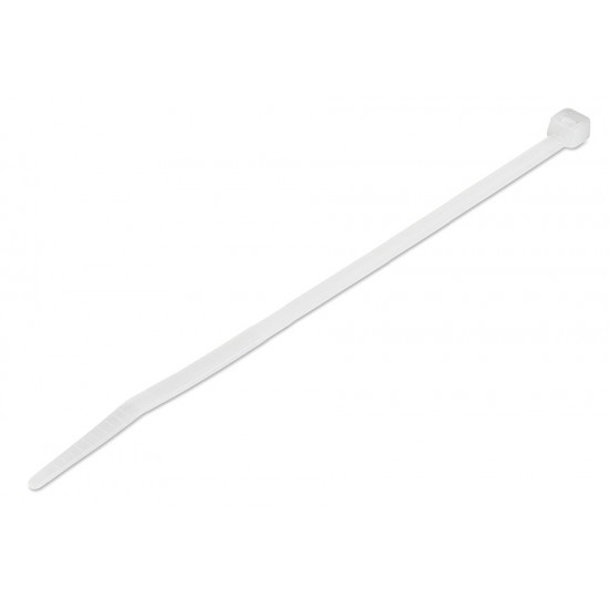 POWERTECH δεματικά καλωδίων TIES-057, 350x4.8mm, λευκά, 100τμχ
