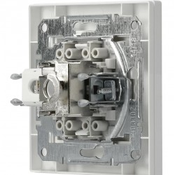 SCHNEIDER ELECTRIC επιτοίχια πρίζα δικτύου RJ45 & RJ12 Asfora EPH4900121