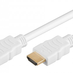 GOOBAY καλώδιο HDMI 2.0 61022 με Ethernet, 4K/60Hz, 18 Gbps, 5m, λευκό