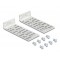DELOCK σετ βάσεις τοποθέτησης για rack 66236, ασημί, 2τμχ