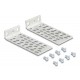 DELOCK σετ βάσεις τοποθέτησης για rack 66236, ασημί, 2τμχ