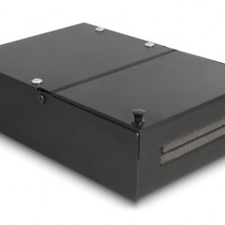 DELOCK κυτίο ένωσης 4 θυρών 66235 για Keystone modules, μαύρο
