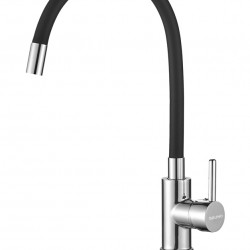 BRUNO μπαταρία πάγκου κουζίνας M54804-006C-S626, εύκαμπτη, αναμεικτική, μαύρη