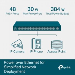 TP-LINK L2+ Managed Switch TL-SG3452P, 48x PoE+, 4x SFP, Ver. 3.2