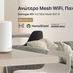 TP-LINK Whole Home Mesh WiFi 6 Deco X20-4G, 4G+ Cat6 AX1800, Ver. 1.0