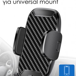 POWERTECH βάση smartphone αυτοκινήτου χωρίς mount PT-1053, μαύρη
