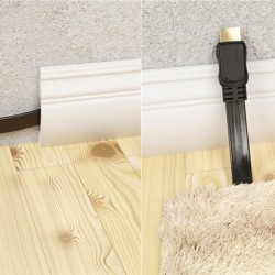 GOOBAY καλώδιο HDMI 2.0 61277, Ethernet flat, 4K/60Hz 18 Gbps, 1m, μαύρο