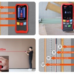 UNI-T ψηφιακός αναλυτής τοίχου UT387E, ανιχνεύει μέταλλο/ξύλο/καλώδια