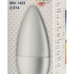 OPTONICA LED λάμπα candle C37 1423, 3.7W, 4500K, E14, 320lm