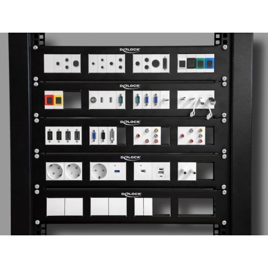 DELOCK module USB σε RJ45 Easy 45 81344, 22.5x45mm, λευκό