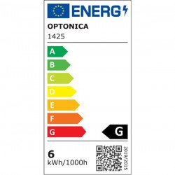 OPTONICA LED λάμπα C37 1425, 5.5W, 6000K, E14, 450lm