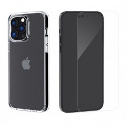 ROCKROSE θήκη & tempered glass 2.5D Premium για iPhone 14 Plus, διάφανο