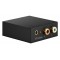 GOOBAY μετατροπέας ήχου 58493, Coaxial/Toslink σε 2x RCA, μαύρος