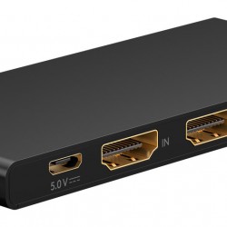 GOOBAY HDMI splitter 58481, 1-in σε 2-out, 4K/60Hz, μαύρο