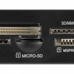 DELOCK USB 9-pin card reader 91708, CF/SD/XD/MS/Micro SD/USB, 3.5" bay