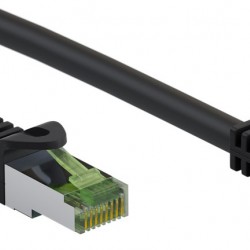 GOOBAY καλώδιο δικτύου 61098, CAT 8.1 S/FTP, copper, LSZH, 10m, μαύρο