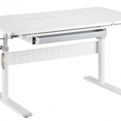 BRATECK παιδικό γραφείο E603, ρυθμιζόμενο, 100x60x54~76cm, λευκό