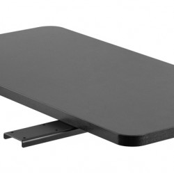 BRATECK ράφι γραφείου DET-4, ξύλινο, 600x409x30mm, 20kg, μαύρο