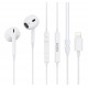 YISON earphones με μικρόφωνο X7, Lightning σύνδεση, Φ14mm, 1.2m, λευκά