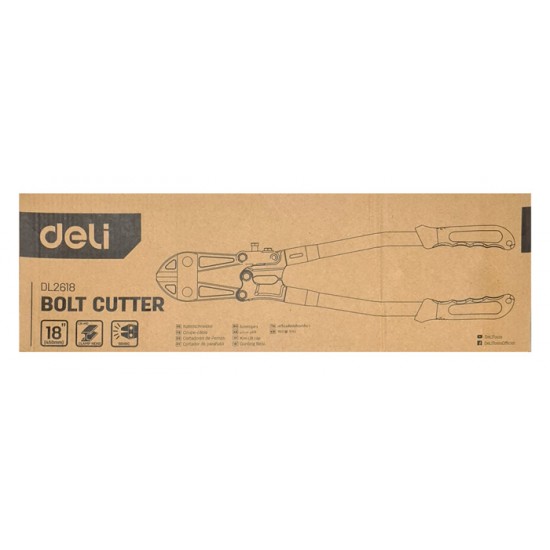 DELI ψαλίδι μπετού/σιδήρου DL2618, 450mm, 56HRC