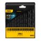 DELI σετ τρυπάνια DH-MHZ019-ED1 για σίδηρο HSS, 1-10mm, DIN 338, 19τμχ