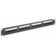 GOOBAY patch panel 93866 19"/1U, 24x ports, CAT 6 UTP, μαύρo