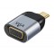 POWERTECH αντάπτορας USB-C σε VGA PTH-094, 1080p/60Hz, γκρι