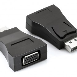 POWERTECH αντάπτορας DisplayPort σε VGA PTH-100, 1080p/60Hz, μαύρος