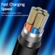 USAMS καλώδιο USB σε USB-C/Lightning/Micro USB US-SJ374, 10W, 1m, μαύρο