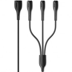 USAMS καλώδιο USB σε USB-C/Lightning/Micro USB US-SJ374, 10W, 1m, μαύρο