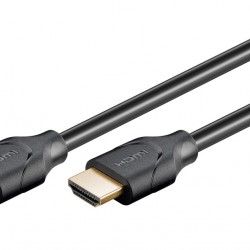 GOOBAY καλώδιο HDMI 2.1 61638, Ethernet, ARC, 8K/60Hz 48 Gbps, 1m, μαύρο
