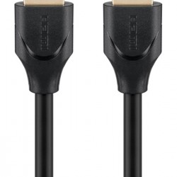 GOOBAY καλώδιο HDMI 2.1 61638, Ethernet, ARC, 8K/60Hz 48 Gbps, 1m, μαύρο