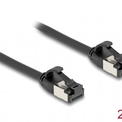 DELOCK καλώδιο δικτύου 80184, CAT 8.1 U/FTP, 40Gbps, εύκαμπτο, 2m, μαύρο